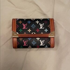 Louis Vuitton Black Multicolor Monogram Wallet